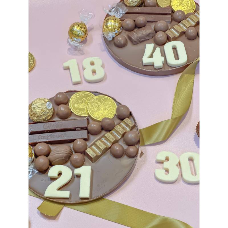 Custom Age Birthday Letterbox Chocolate Chunk
